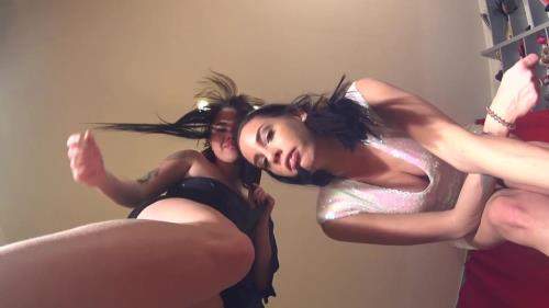 Rea, Tricia starring in Goddess Rea Longest Legs-REA And TRICIA-Party Mood-Giantess (GO PRO Camera) - Clips4sale (FullHD 1080p)