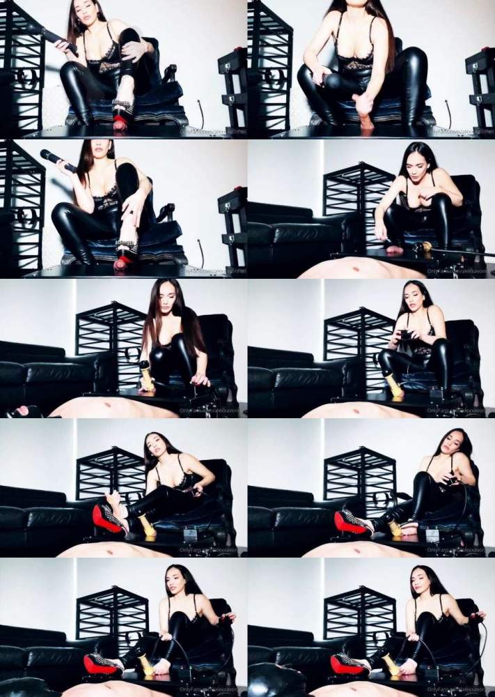 My Slave Was Too Excited And Had A Premature Ejaculation - It Happens Often In My Presence - AlexxaVonHell (FullHD 1080p)