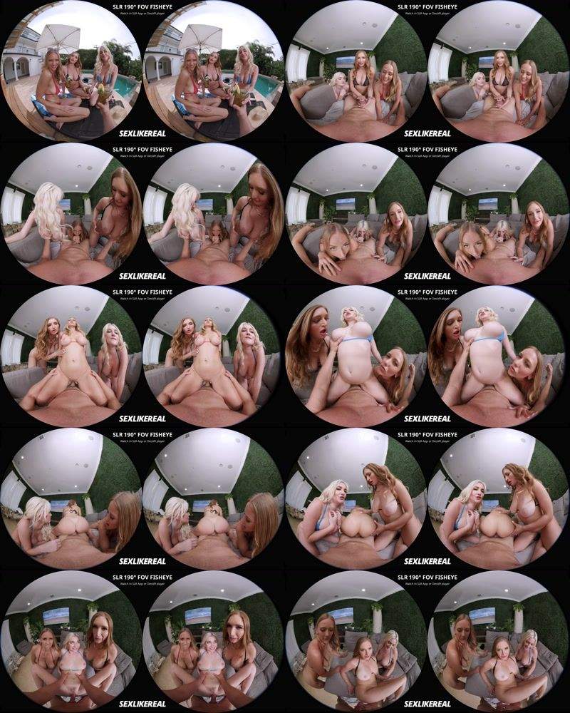 Skye Blue, Skylar Snow, Jasmine Daze starring in The Pool Boy - SLR Originals, SLR (UltraHD 4K 4000p / 3D / VR)