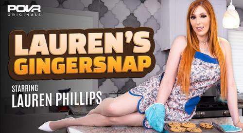 Lauren Phillips starring in Lauren's Gingersnap - POVR, POVR Originals (FullHD 1080p / 3D / VR)