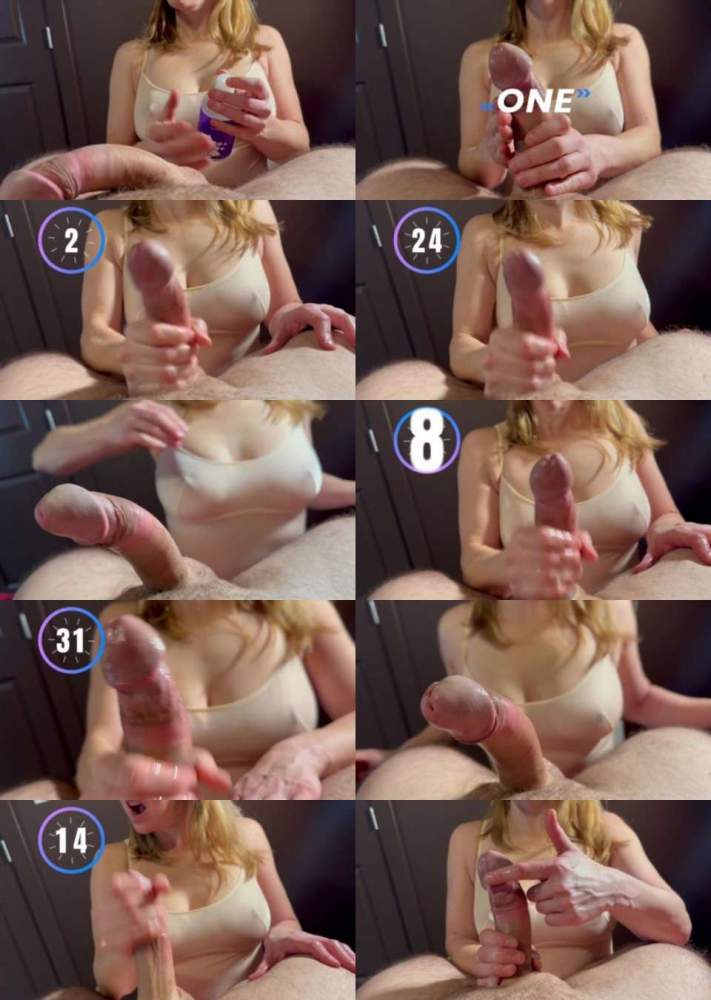 Real Amature Handjob Jerk Off Challenge 3 - Clips4sale (FullHD 1080p)