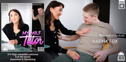 Karina Fox (43), Kenneth Anderson (24) starring in Naughty small breasted MILF Tutor Karina Fox with her shaved pussy is fucking her young student - Mature.nl (FullHD 1080p)