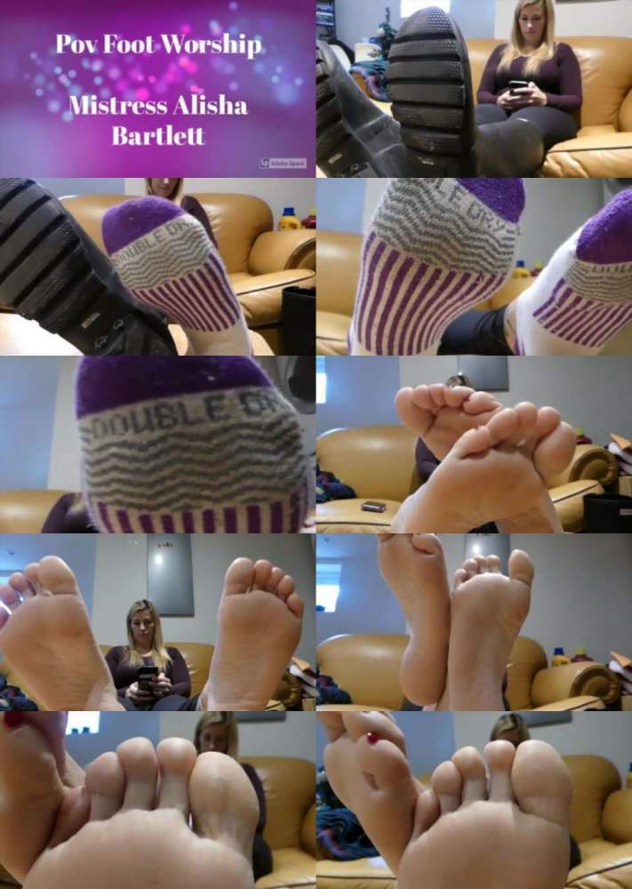 Mistress Alisha Bartlett starring in Pov Smelly Feet Worship - FilthFetishStudios (SD 480p)