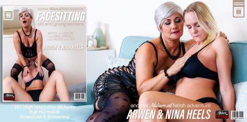 Arwen (51), Nina Heels (24) starring in Old and young facesitting lesbians MILF Arwen and young Nina Heels love their naughty fetish - Mature.nl (FullHD 1080p)