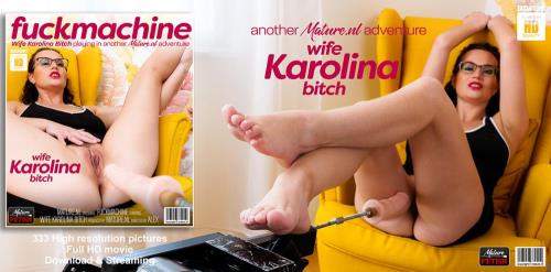 Wife Karolina Bitch (39) starring in Squirting Wife Karolina Bitch is a naughty MILF that loves to get fucked by her fuckmachine - Mature.nl (FullHD 1080p)