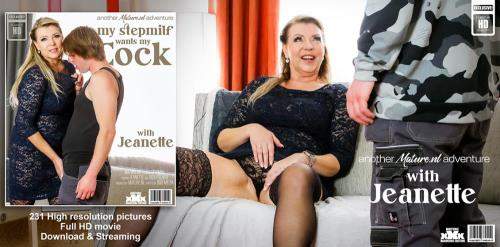 Jeanette (57), Rick Palmer (27) starring in Horny toyboy gets fucked by his hot naughty stepmilf Jeanette on the couch - Mature.nl (FullHD 1080p)