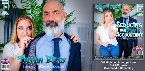 Tamsin Riley, Harry River starring in Young and horny Tamsin Riley is fucking and sucking her way older dad's accountant on the couch - Mature.nl, Mature.eu (FullHD 1080p)