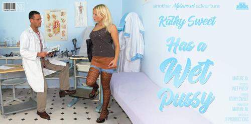 Dries Breyne (37), Kathy Sweet (30) starring in Blonde mom Kathy Sweet visits the doctor and leaves with a wet pussy! - Mature.nl (FullHD 1080p)