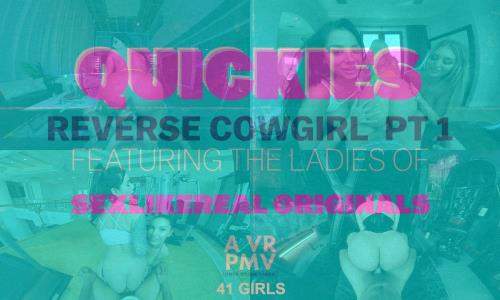 Angel Youngs, April Snow, Apryl Rein, Ava Sinclaire, Babi Star, Bailey Brooke, Britt Blair, Camila Cortez, Carolina Sweets, Diamond Banks, Gianna Grey starring in Quickies - Reverse Cowgirl Pt 1 - a VR PMV - Mutiny VR, SLR (UltraHD 4K 2900p / 3D / VR)