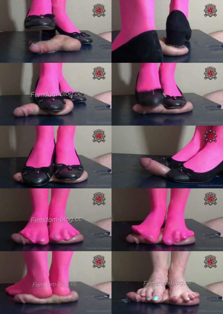 Chunky Ballet Heels and Pink Stockings ALT - Anikas Cock and Ball Trample (FullHD 1080p)