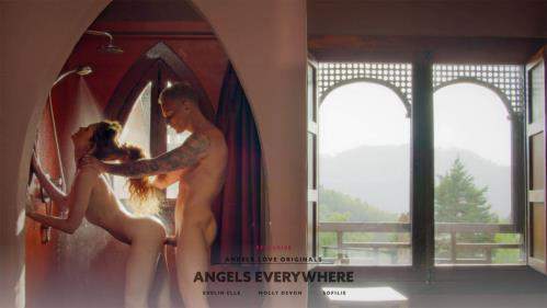 Evelin Elle, Molly Devon, Sofilie starring in Angels Everywhere - Angels.Love (HD 720p)