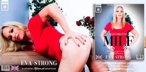 Eva Strong (EU) (48) starring in Tattooed British MILF Eva Strong is a horny solo nympho that loves to play with her shaved pussy - Mature.nl (FullHD 1080p)