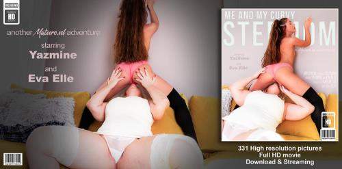 Eva Elle (23), Yazmine (54) starring in Cougar Yazmine has a starp - on pussylicking lesbian affair with her hot stepdaughter Eva Elle - Mature.nl (FullHD 1080p)