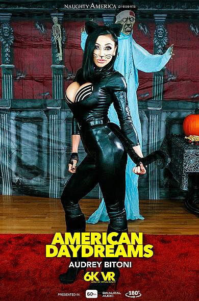 Audrey Bitoni, Johnny Castle starring in Treat yourself this Halloween with a busty cat girl thirsty for cream - NaughtyAmericaVR, NaughtyAmerica (UltraHD 4K 3072p / 3D / VR)