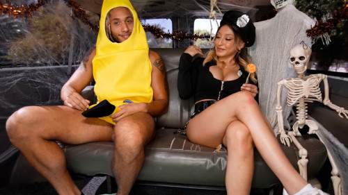 Mads Flores starring in Happy Swalloween - BangBus, BangBros (SD 480p)