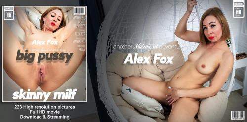Alex Fox (42) starring in Hot Alex Fox is a skinny, small breasted MILF playing with her shaved big pussy - Mature.nl (FullHD 1080p)