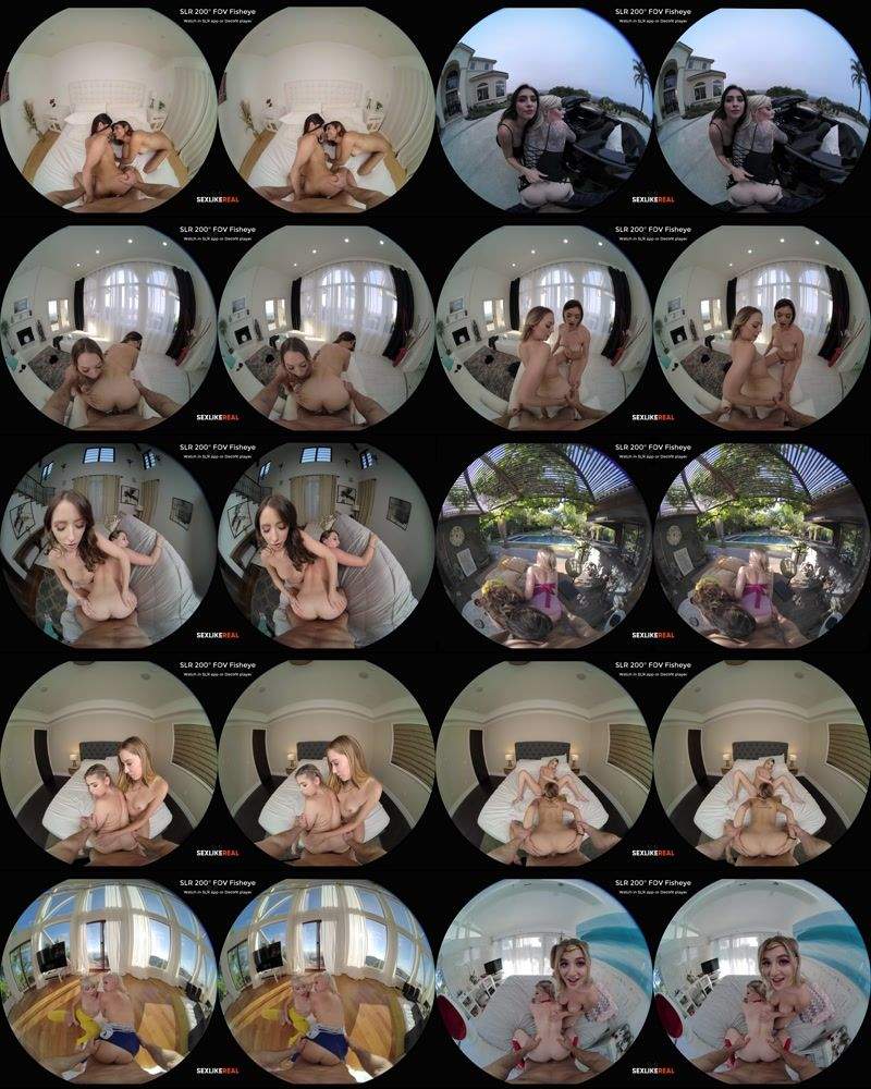 Anny Aurora, Apryl Rein, Aubree Valentine, Ava Madison, Blake Blossom, Charly Summer, Delilah Day, Haley Reed, Jessie Saint, Karma Rx, Kiara Cole starring in Doggy Threesome VR Compilation v.1 - MannyS, SLR (UltraHD 4K 2900p / 3D / VR)