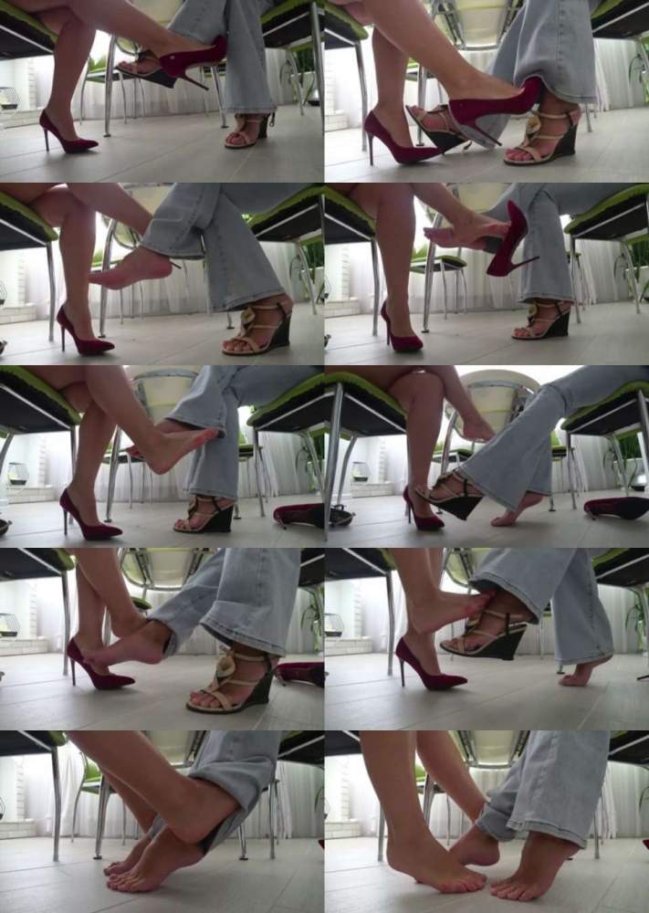 Lorys passionate fantasies starring in Foot flirting under the table MV a (FullHD 1080p)