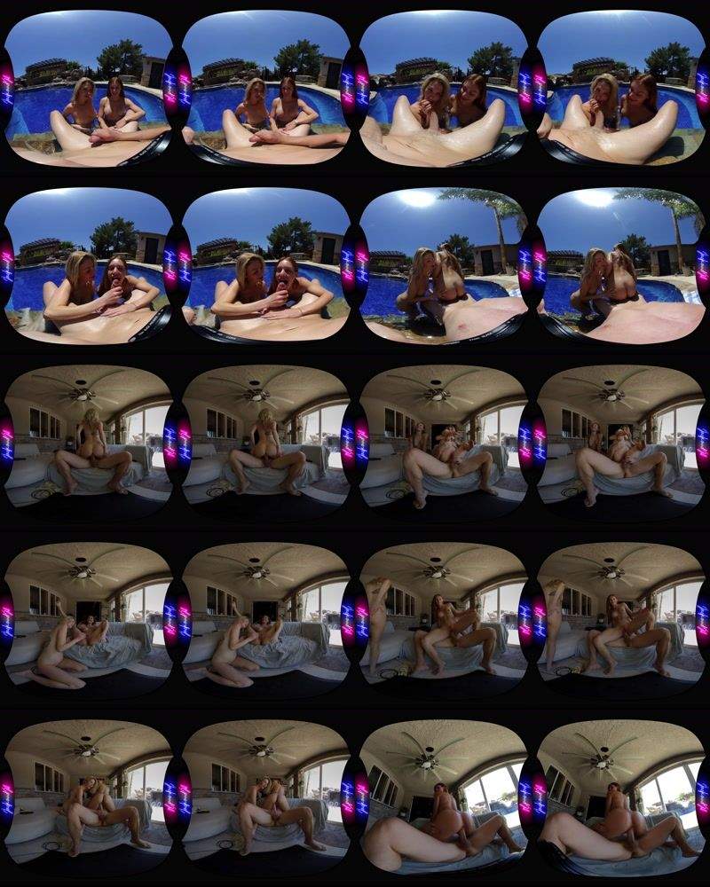 Jessi Rae, Jill Palmer starring in Jessi Rae Poolside 3some - JackandJillVR, SLR (UltraHD 4K 3840p / 3D / VR)