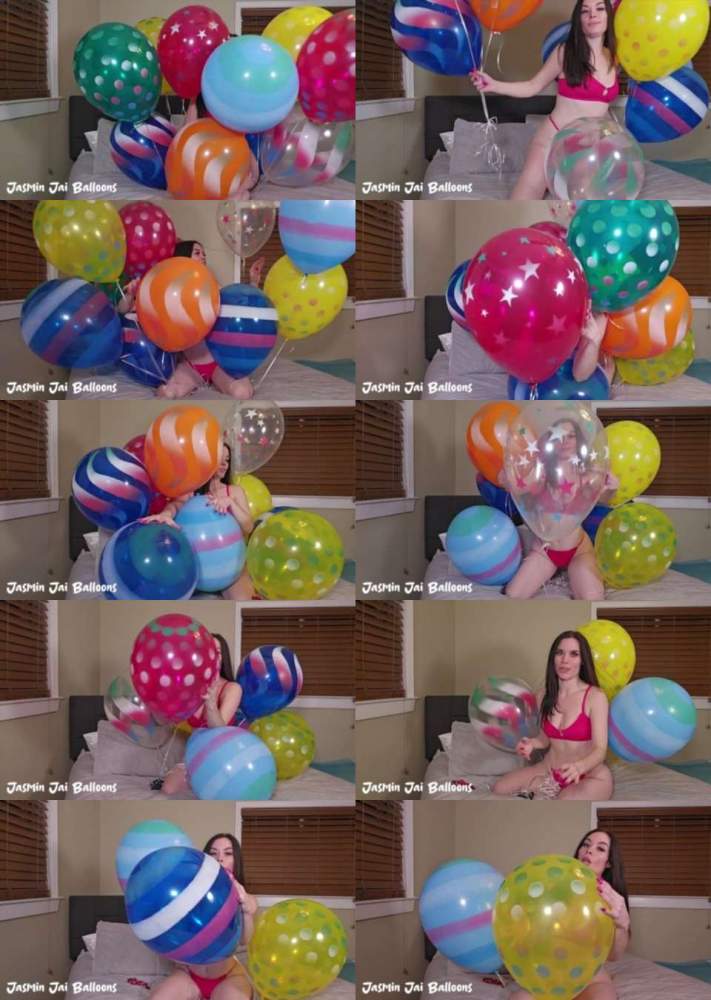 JJ Balloon starring in Inflatables Nail Popping Helium Spray Balloons (FullHD 1080p)