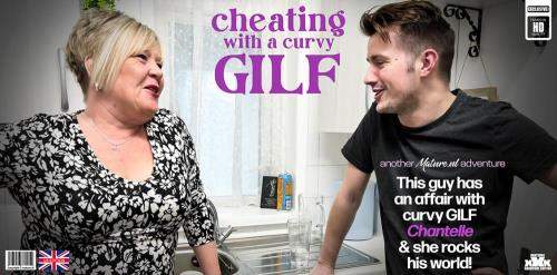 Chantelle (EU) (52), Sam Bourne (29) starring in Curvy British GILF Chantelle is fucking and sucking a cheating young guy on the sofa - Mature.nl (FullHD 1080p)