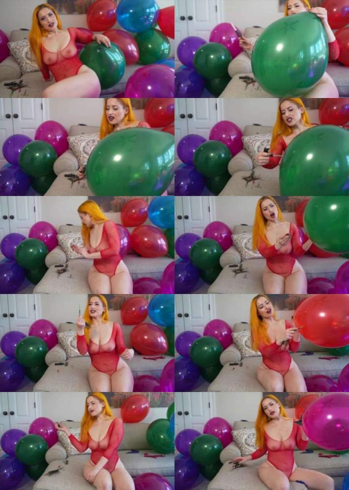 Galas Balloons and Fetish Clips starring in Naughty Galas Looner Popping Your Balloons (FullHD 1080p)