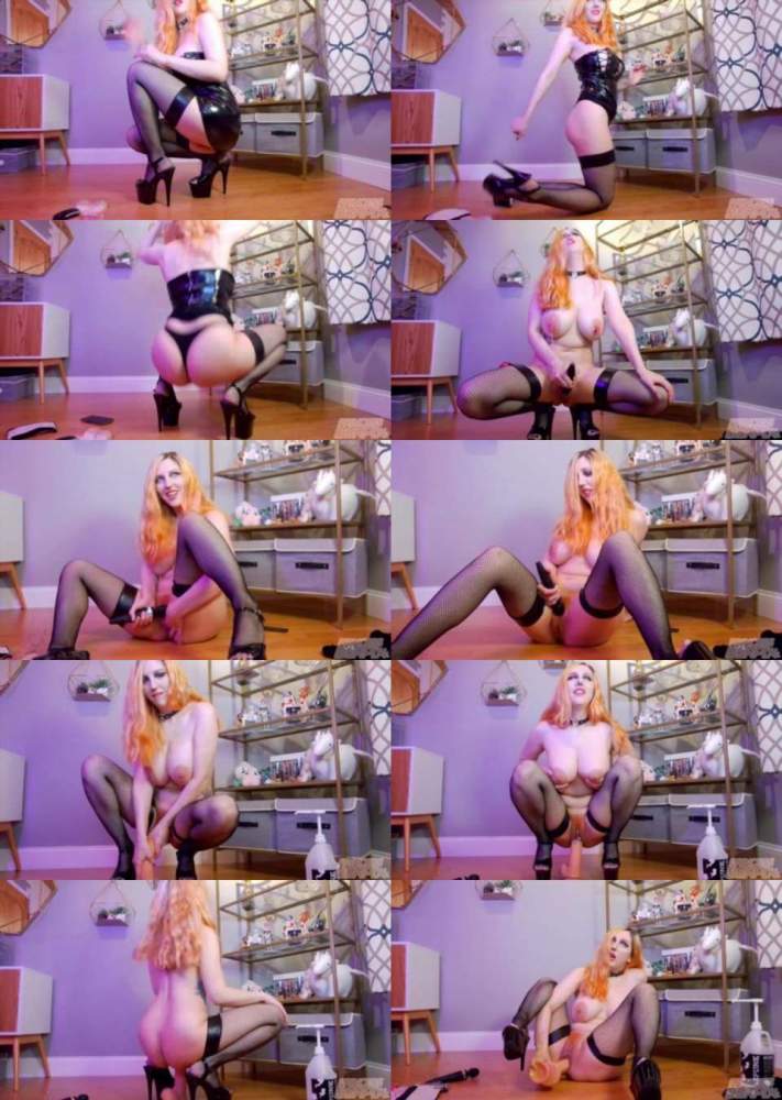 Princessberpl starring in MV Live Goth Mommy's Big Fake Tits (HD 720p)