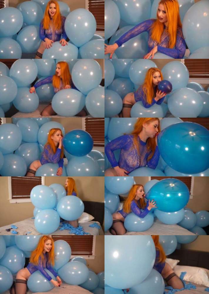 Galas Balloons and Fetish Clips starring in Galas Looner 50 Blue Tuftex 17 Balloons Teasing Popping Masspop B2p Nail Pop Pin Pop (FullHD 1080p)