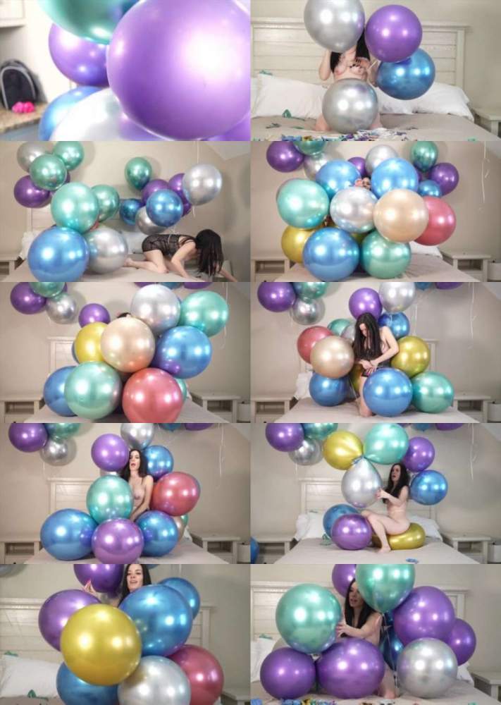 JJ Balloon starring in Inflatables Chrome Balloon Popping pt2 (FullHD 1080p)