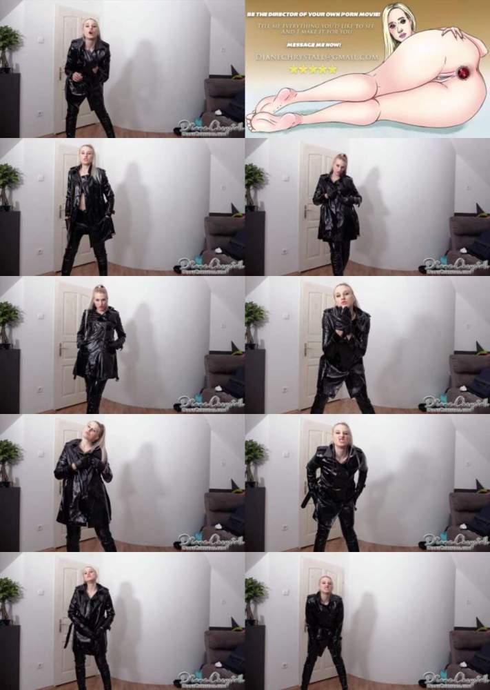 Diane Chrystall starring in Strong Policewoman Latex Leather Tease (FullHD 1080p)