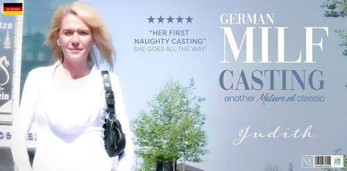 Judith (EU) (36) starring in Blonde German MILF Judith masturbates on her very first casting where she gave it all - Mature.nl (FullHD 1080p)