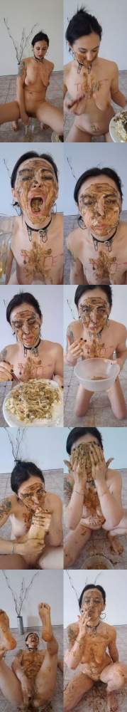 LiliXXXFetish starring in 50 Min Shit Spagetti Mess Eating Smearing Rolling in a Mess - ScatShop (UltraHD 2K 1920p / Scat)