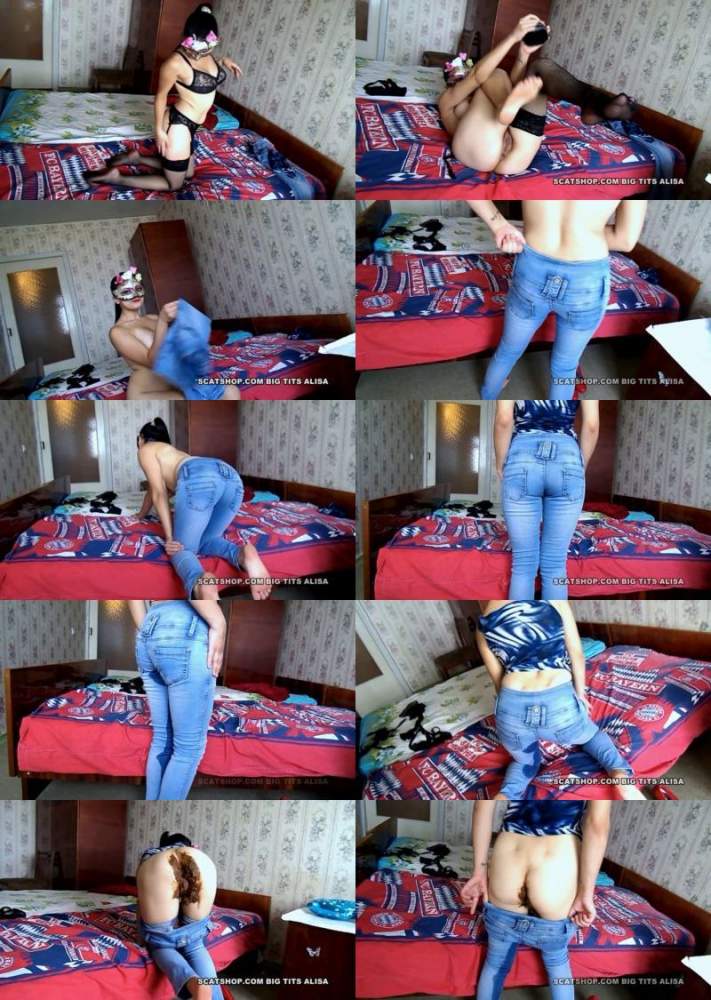 BigTitsAlisa starring in My jeans are full of shit and piss - ScatShop (FullHD 1080p / Scat)