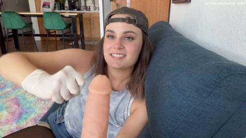 Nina Crowne starring in Tomboy Sister Gloved CBT (FullHD 1080p)